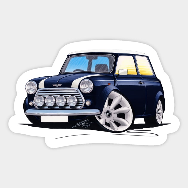 Rover Mini Cooper Sport Blue Sticker by y30man5